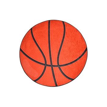 Covor antiderapant pentru copii Conceptum Hypnose Basketball, ø 140 cm, portocaliu