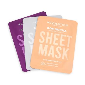 Revolution Skincare Set de măști de față pentru piele mixtă Biodegradable (Combination Skin Sheet Mask)