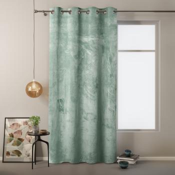 Draperie cu suprafață de catifea AmeliaHome Velvet, 140 x 245 cm, verde