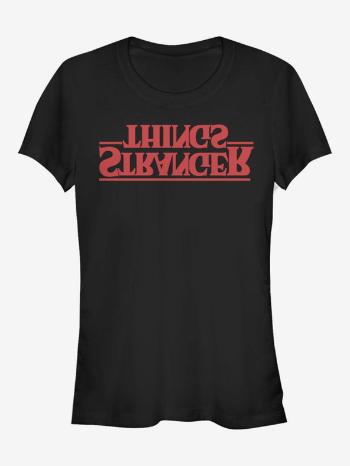 ZOOT.Fan Netflix Obrácené logo Stranger Things Tricou Negru