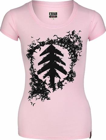 Tricou din bumbac pentru femei NORDBLANC Turmă roz NBSLT7401_RUT