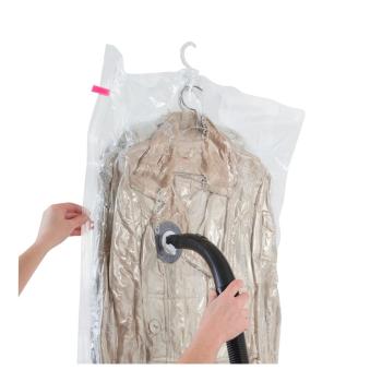Set 2 saci cu vid de agățat pentru haine Compactor Espace,70 x 145 cm