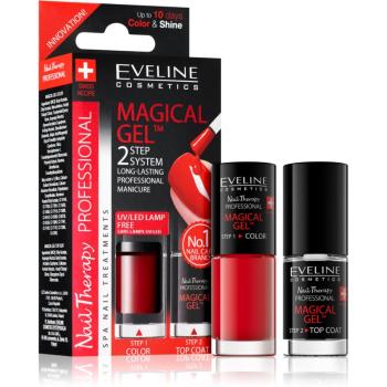 Eveline Cosmetics Nail Therapy Professional gel de unghii fara utilizarea UV sau lampa LED culoare 01  2x5 ml