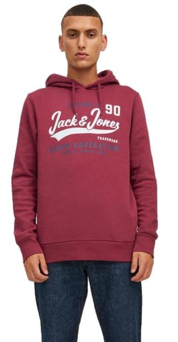 Jack&Jones Hanorac pentru bărbați JJELOGO Regular Fit 12210824 Rhododendron XXL