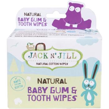 Jack N’ Jill Natural Șervețele umede pentru a proteja dintii si gingiile 25 buc