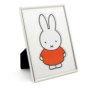 Ramă foto argintie de sine stătătoare/de suspendat din metal 15x20 cm Miffy – Zilverstad