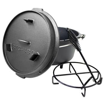 Klarstein Guernsey, oală premium din fontă,  6.0 oală barbecue, fontă, dimensiunea M/6 qt/ 7,3 l