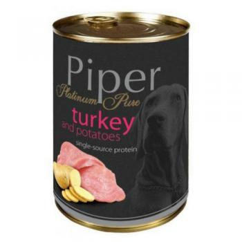 Piper Pure cu Carne de Curcan si Cartofi, 400 g &#x1F415;