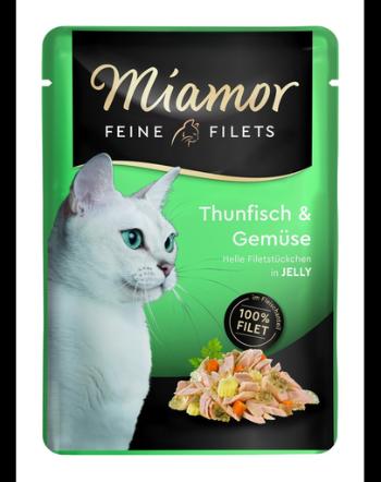 MIAMOR Feine Filets ton si legume in jeleu, pentru pisici 100 g