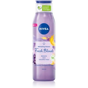 Nivea Fresh Blends Banana & Acai & Coconut Milk gel de dus revigorant 300 ml