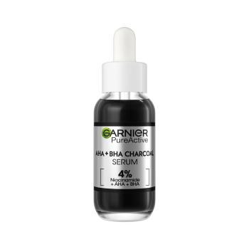 Garnier Ser împotriva imperfecțiunilor pielii AHA + BHA Charcoal (Serum) 30 ml