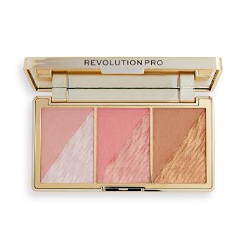 Revolution PRO Paleta de față Crystal Luxe(Face Palette) 8,4 g Peach Royale