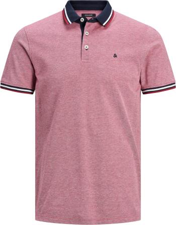 Jack&Jones Tricou polo pentru bărbați JJEPAULOS POLO SS NOOS Rio Red SLIM FIT XXL