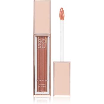 SOSU Cosmetics Shimmer Lip Glaze lip gloss hidratant strălucitor culoare Golden 6 ml