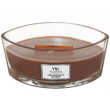 WoodWick Lumânare parfumată in vază Stone Washed Suede 453 g