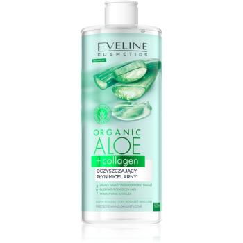 Eveline Cosmetics Organic Aloe+Collagen apa pentru curatare cu particule micele 500 ml