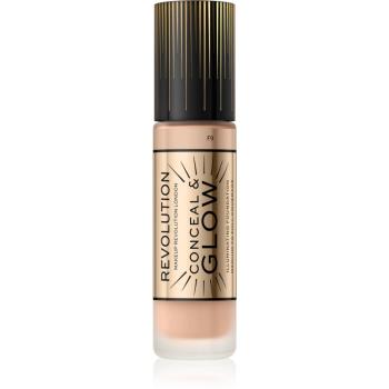 Makeup Revolution Conceal & Glow machiaj de stralucire pentru un look natural culoare F9 23 ml