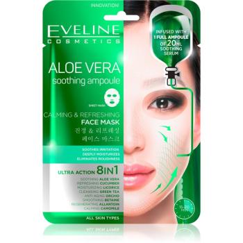 Eveline Cosmetics Sheet Mask Aloe Vera masca calmanta si hidratanta cu aloe vera buc