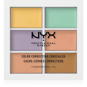 NYX Professional Makeup Color Correcting paletă pentru corectare culoare 04 6 x 1.5 g