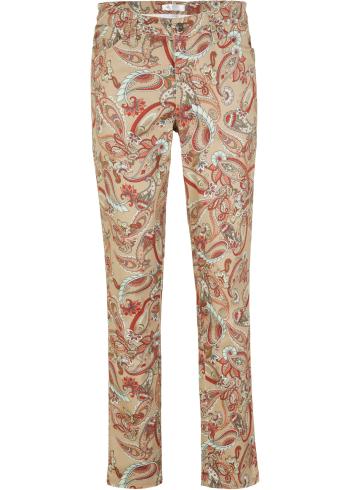 Pantaloni stretch cu print paisley