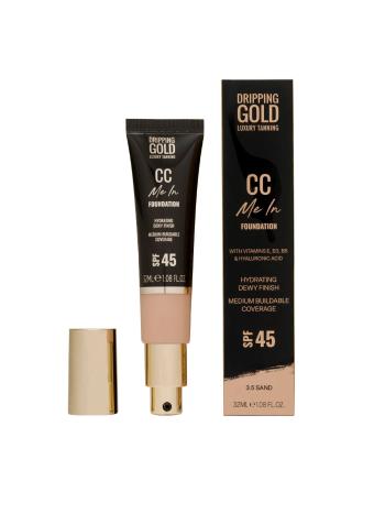 Dripping Gold Machiaj ușor hidratant și cremă CC SPF 45 Me In (CC Foundation) 32 ml 3.5 Sand