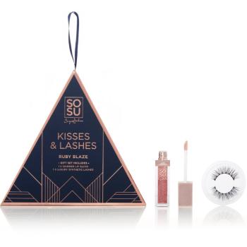 SOSU by Suzanne Jackson Christmas Edition Kisses & Lashes set cadou Ruby Blaze