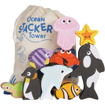 Le Toy Van Ocean Stacker Tower 9 buc