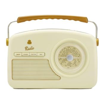 Radio retro GPO Rydell Nostalgic Dab Radio Cream, crem - alb