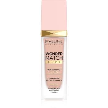 Eveline Cosmetics Wonder Match Lumi fond de ten hidratant si catifelant SPF 20 culoare 10 Vanilla Warm 30 ml