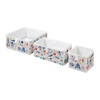 Set 3 cutii de depozitare pentru copii Butter Kings Space