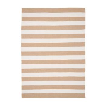 Covor alb/bej din fibre reciclate 200x300 cm Pina – House Nordic