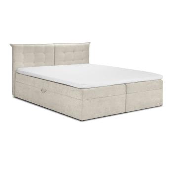 Pat dublu Mazzini Beds Echaveria, 140 x 200 cm, bej