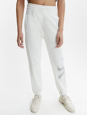 Calvin Klein Jeans Pantaloni de trening Alb