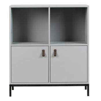 Bibliotecă gri din lemn   de pin 81x93 cm Vt – vtwonen