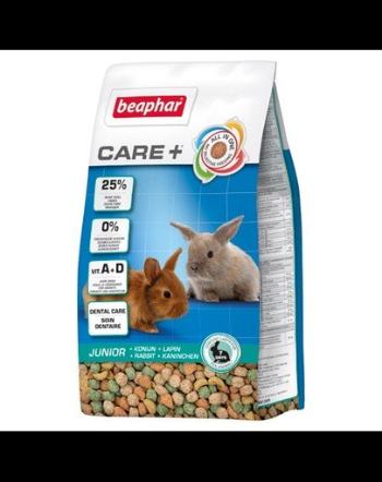 BEAPHAR Care+ Rabbit Junior Hrana pentru iepuri tineri 1,5 kg