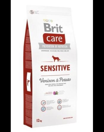 BRIT Care Sensitive Venison &amp; Potato hrana uscata caini adulti cu sensibilitati alimentare 24 kg (2 x 12 kg)