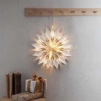 Decorațiune luminoasă albă de Crăciun ø 45 cm Flinga - Star Trading