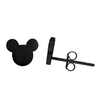 Troli Cercei negri de design Mickey Mouse