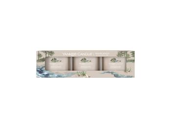 Yankee Candle Set de lumânări votive în sticlă Seaside Woods 3 x 37 g