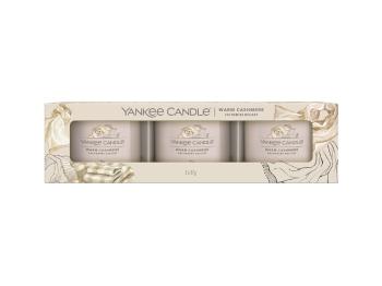 Yankee Candle Set de lumânări votive în sticlă Wild Cashmere 3 x 37 g