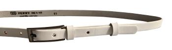 Penny Belts Curea din piele pentru femei 15/1 00 White 100 cm