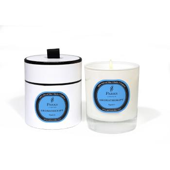 Lumânare parfumată Parks Candles London Aromatherapy, aromă de zambile, durată ardere 50 ore
