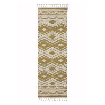 Covor Asiatic Carpets Taza, 80 x 240 cm, galben