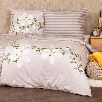 Lenjerie bumbac 4Home Jasmine Love, bej, 140 x 220 cm, 70 x 90 cm