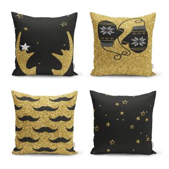 Set 4 fețe de pernă din chenille Minimalist Cushion Covers Winter, 42 x 42 cm