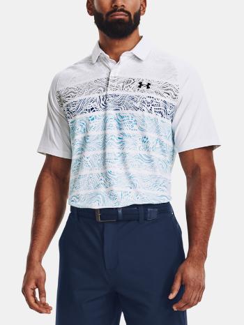 Under Armour UA Iso-Chill Psych Stripe Polo Tricou Alb