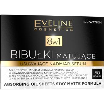 Eveline Cosmetics 8 In 1 foițe cu efect matifiant 50 buc