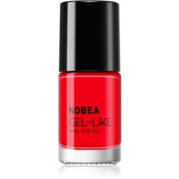 NOBEA Day-to-Day lac de unghii cu efect de gel culoare Ladybug Red #N08 6 ml