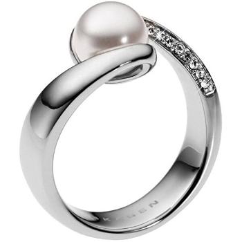 Skagen Inel din oțel cu perle și cristale SKJ0091040 50 mm