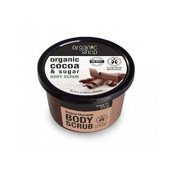Organic Shop CorpPeeling pentru corp Cacao și zahăr (Body Scrub) 250 ml